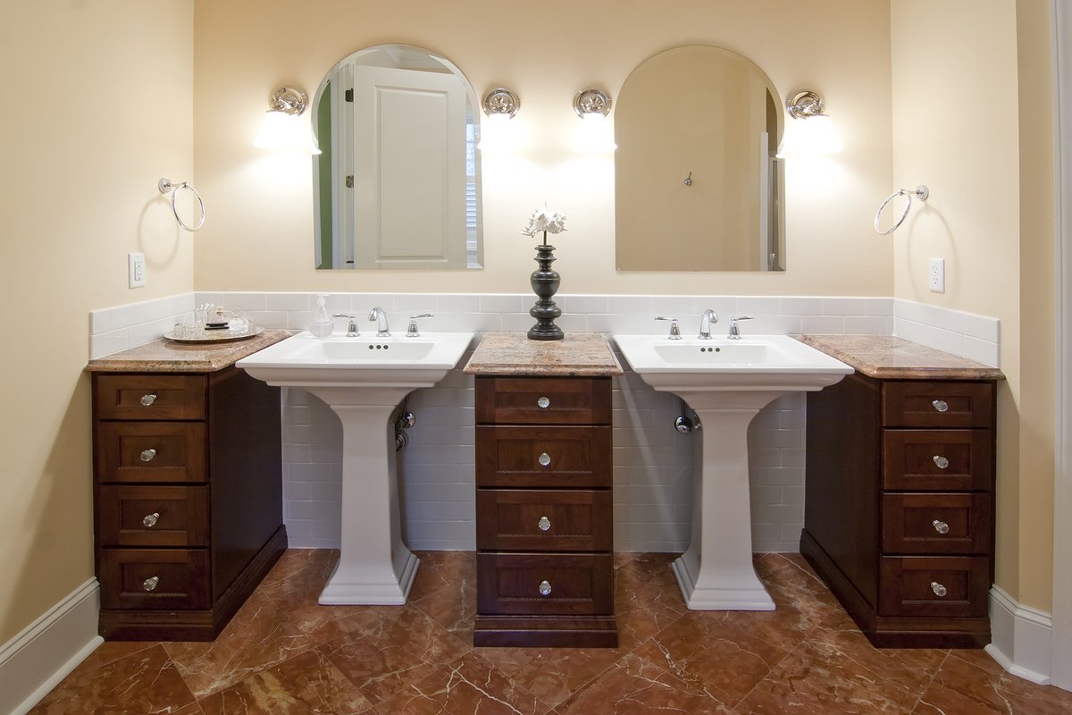 stylish bathroom double basin utility sinks