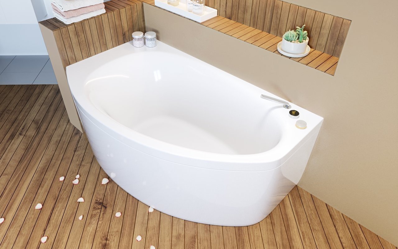 Aquatica Anette-C-R-Wht Corner Acrylic Bathtub picture № 0