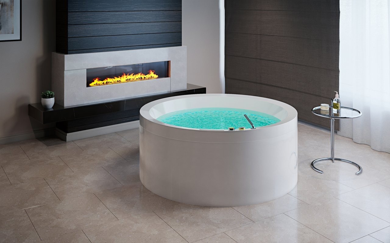 Aquatica Dream Rondo HydroRelax Jetted OutdoorIndoor Bathtub US version 240V 50 60Hz 01 (web)