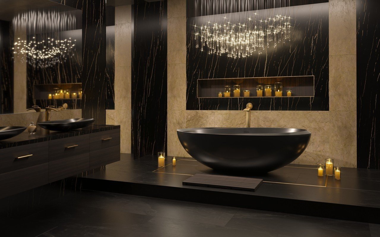 ᐈ 【Aquatica Illusion Graphite Black Freestanding Solid Surface Bathtub】 Buy  Online, Best Prices