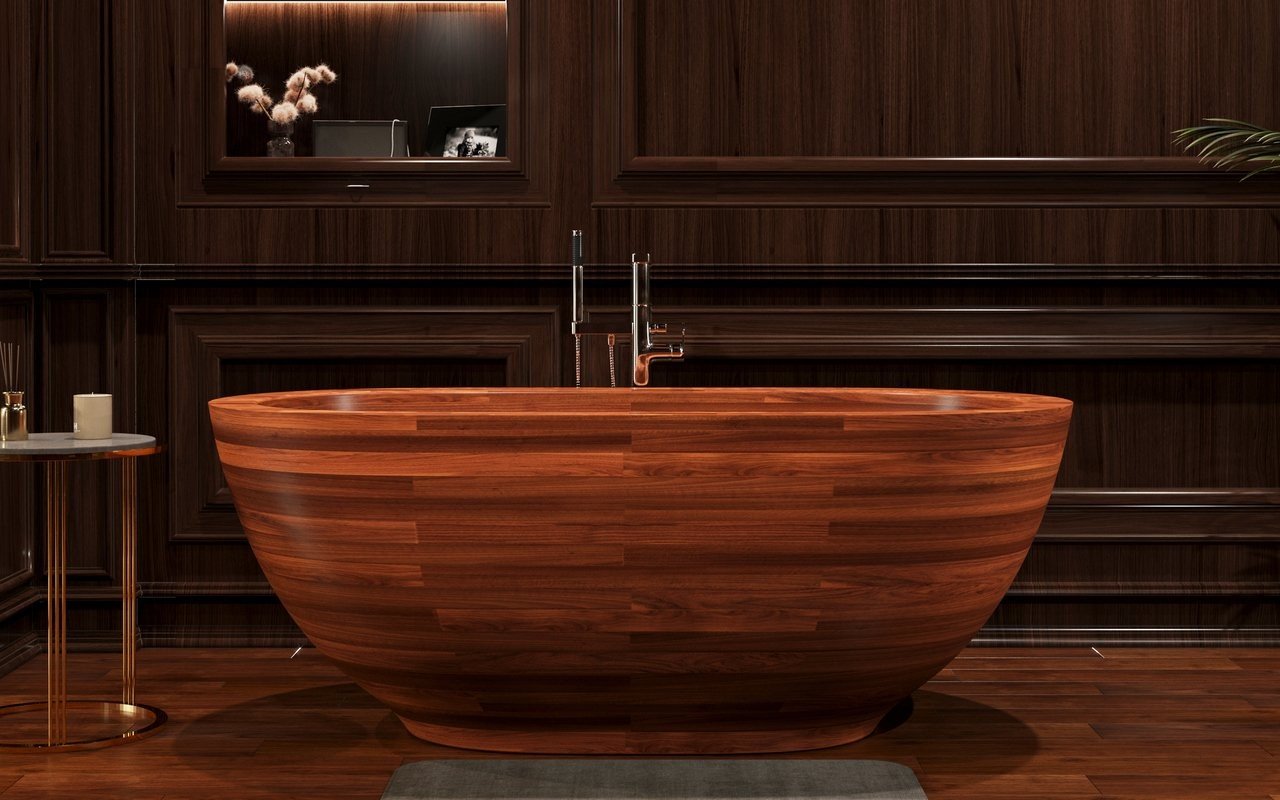 Aquatica Karolina 2 Freestanding Wooden Bathtub picture № 0