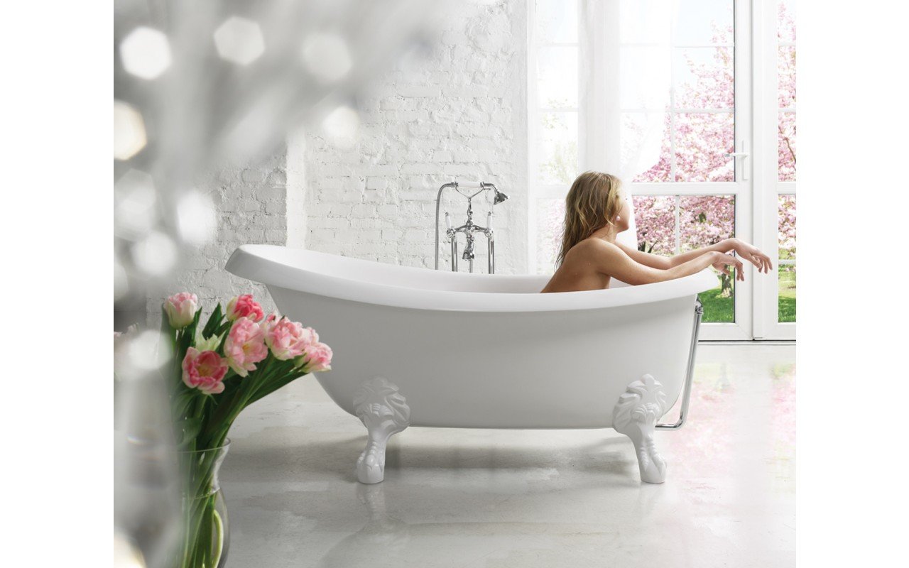 Aquatica Nostalgia-Wht-Stn-Legs™ Freestanding Cast Stone Bathtub picture № 0