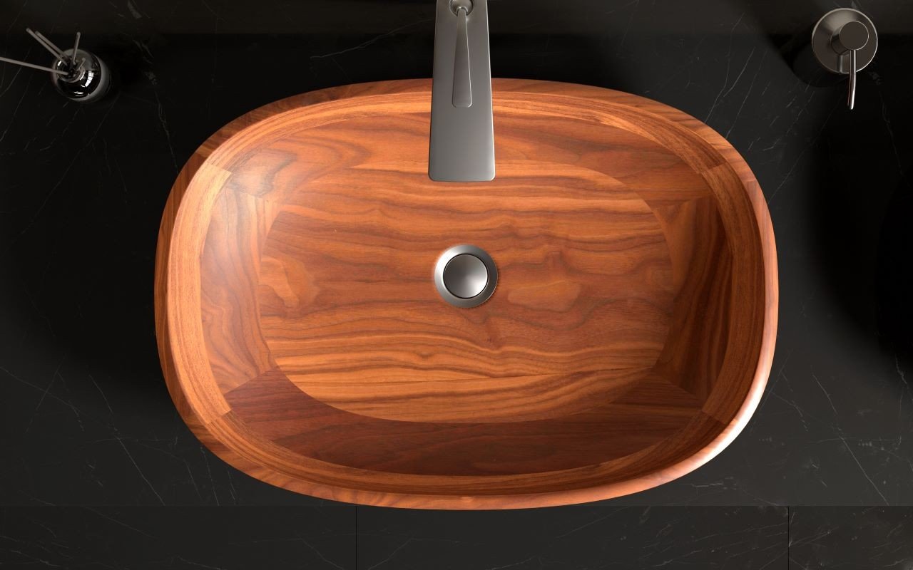 Aquatica Coletta-A American Walnut Wood Vessel Sink picture № 0