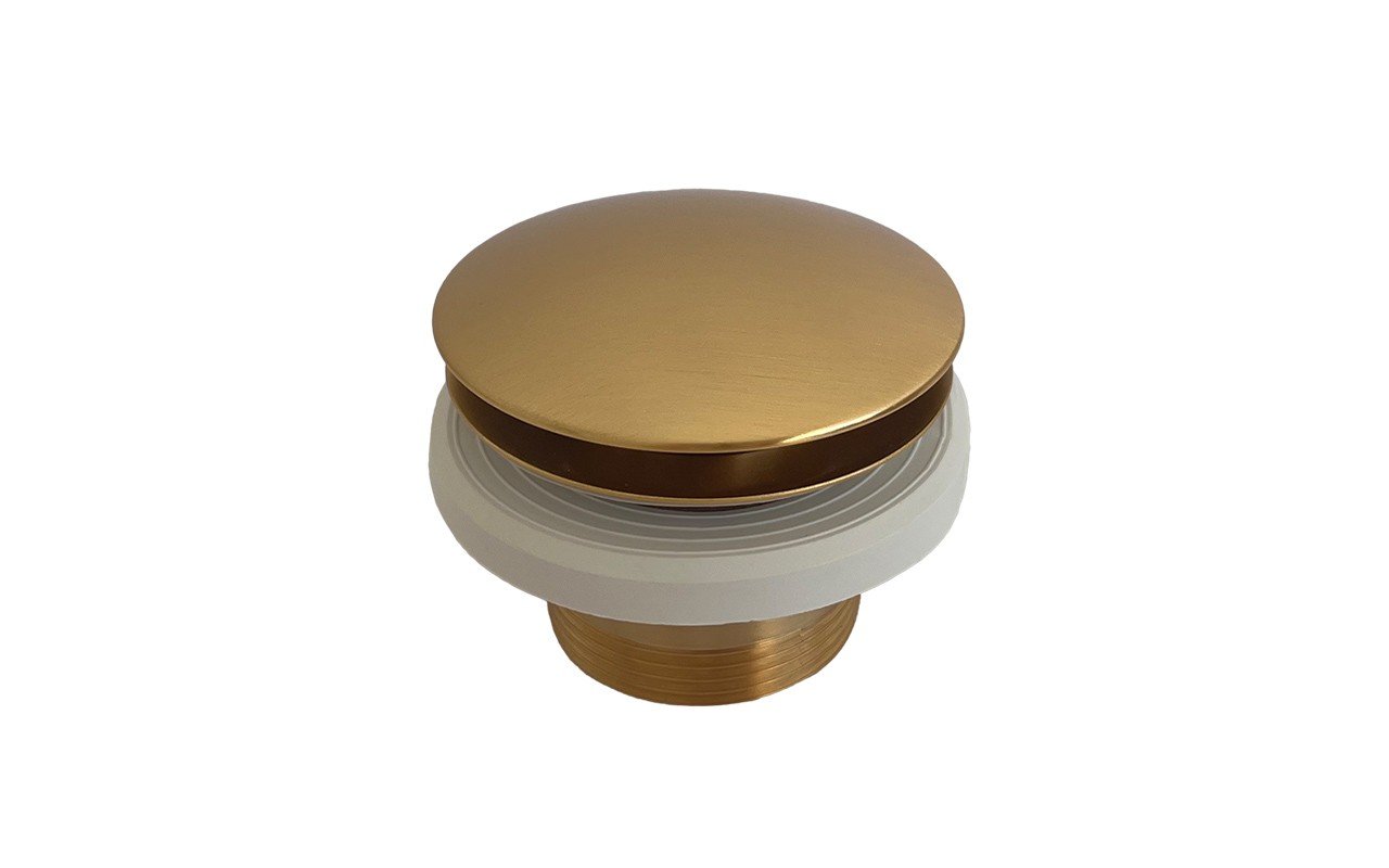 Euroclicker 3 Bathtub Drain (Aged Gold) Full Assembly picture № 0