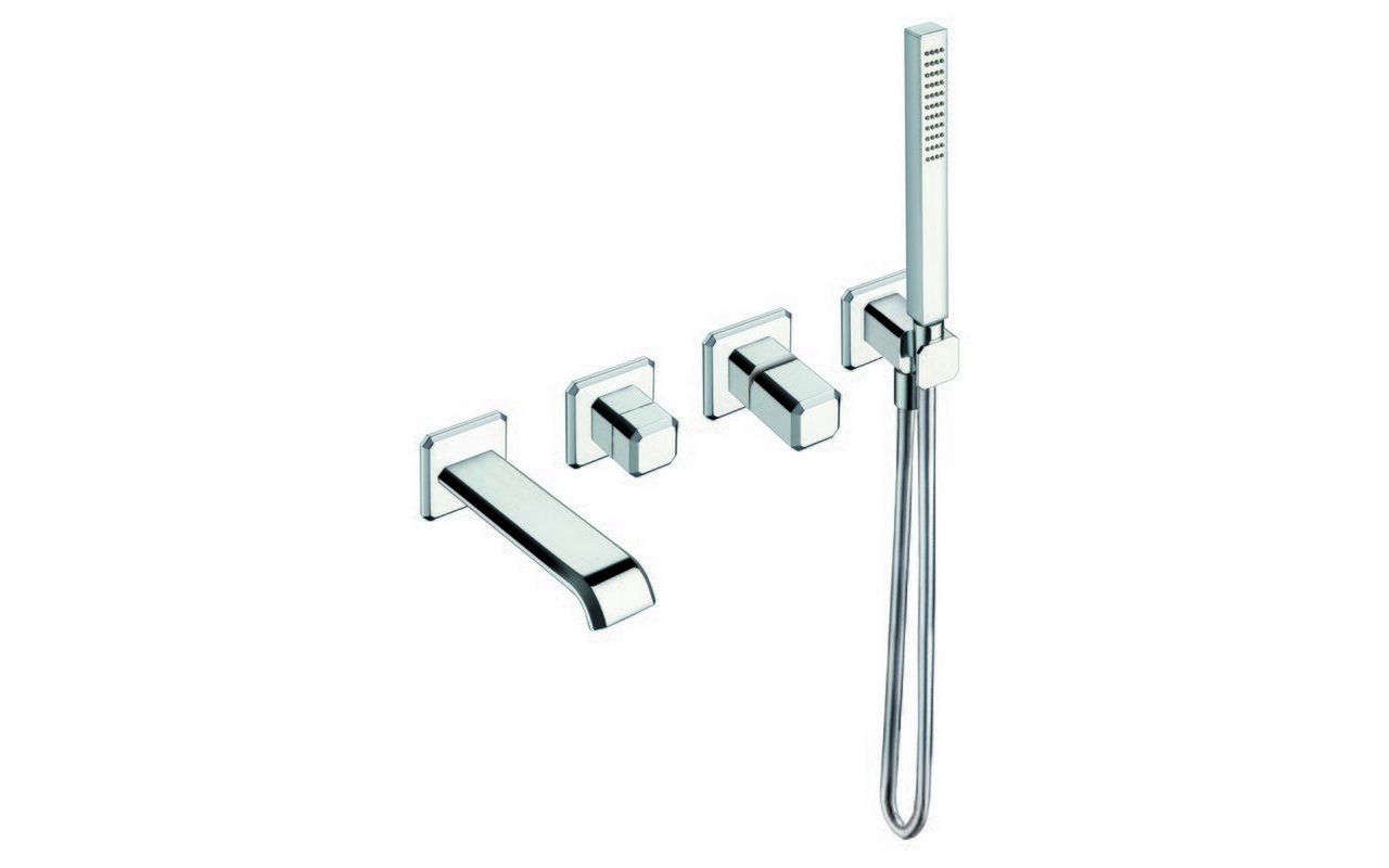 Aquatica Lorena-110 Wall Mounted Bath Filler – Chrome picture № 0