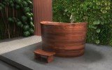 Aquatica True Ofuro Duo Wooden Freestanding Japanese Soaking Bathtub 05 (web)