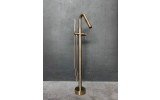 Aquatica Colonna 120 Brushed Nickel Floor Mounted Bathtub Filler 4941 (web)