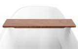 Aquatica Universal 36.25 Waterproof American Walnut Wood Bathtub Tray02web