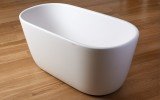 Lullaby Wht Small Freestanding Solid Surface Bathtub by Aquatica web 5
