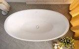 Sensuality wht freestanding oval solid surface bathtub by Aquatica 06 04 16––11 15 02 WEB