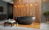 Spoon 2 Black Freestanding Solid Surface Bathtub (3) (web)