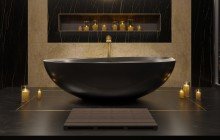 Black Solid Surface Bathtubs picture № 2