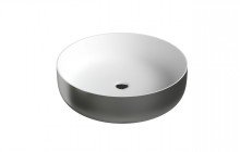 Aquatica Aurora Gunmetal Wht Round Stone Bathroom Vessel Sink01