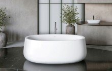 Aquatica Leah White Freestanding Solid Surface Bathtub08