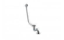 Retro series bath waste with plug and chain in chrome int 01