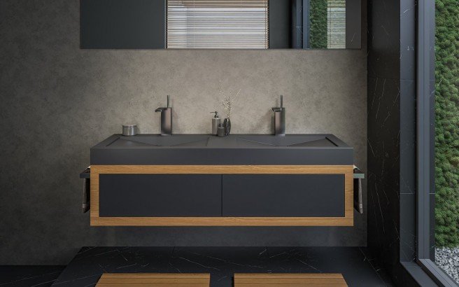 Aquatica Millennium 150 Blck Stone Bathroom Sink 01 (web)