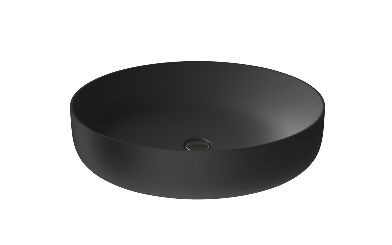 Aquatica Aurora Blck Oval Stone Bathroom Vessel Sink (web)