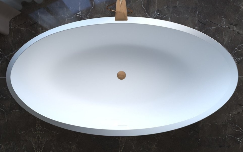 Aquatica Illusion White Freestanding Solid Surface Bathtub