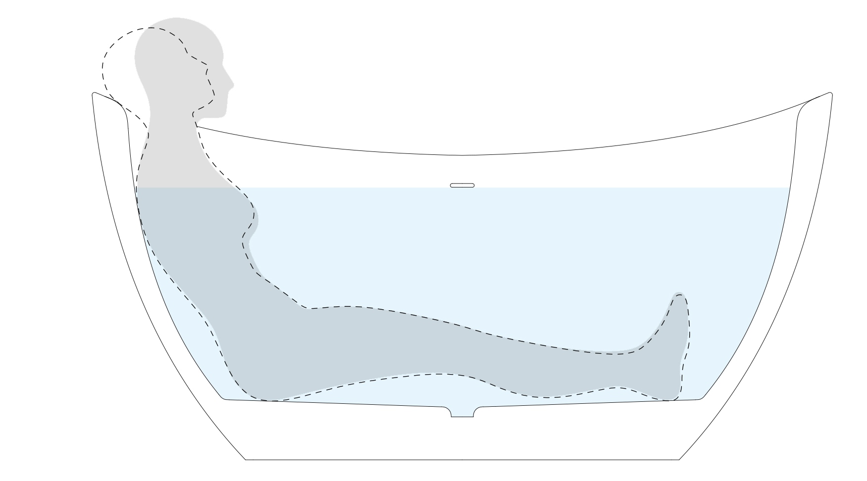 Aquatica purescape 171 mini freestanding solid surface bathtub Ergonomics En