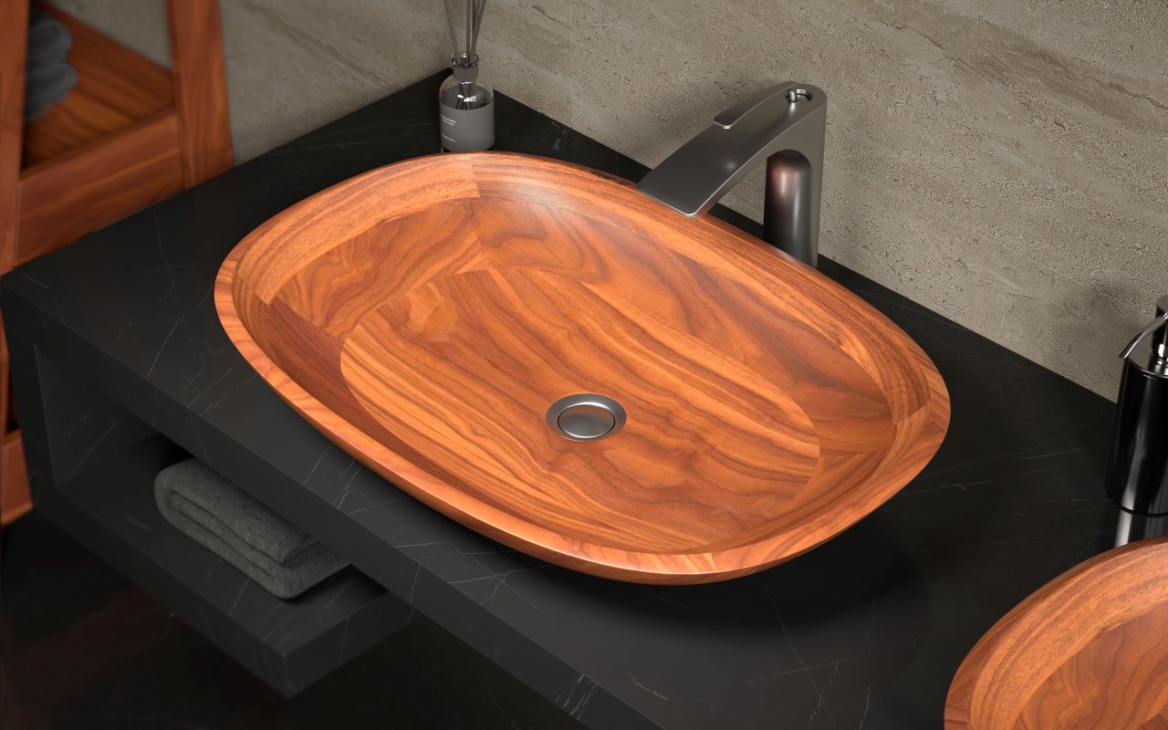 Aquatica Coletta A American Walnut Wood Vessel Sink03