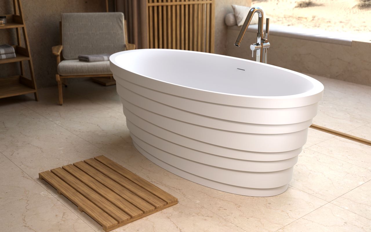 Aquatica Dune Freestanding Solid Surface Bathtub06