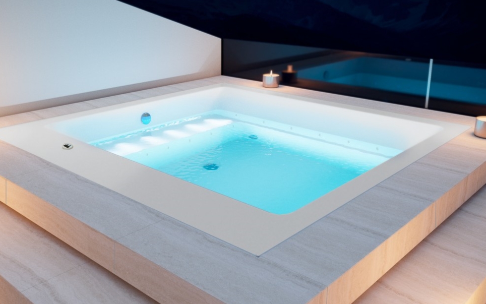 Aquatica Lacus Wht Outdoor Drop In Acrylic Bathtub