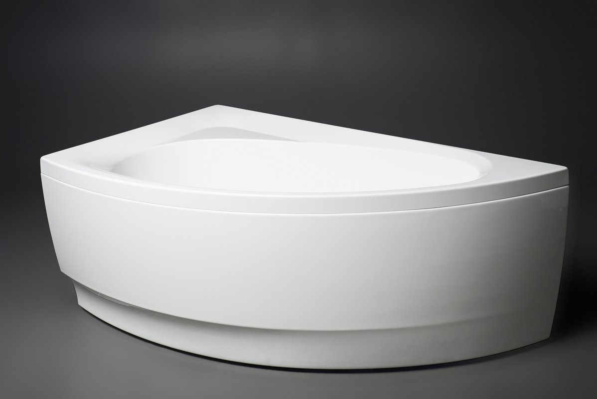 High End Aquatica IdeaRWht Corner Acrylic Bath Tub