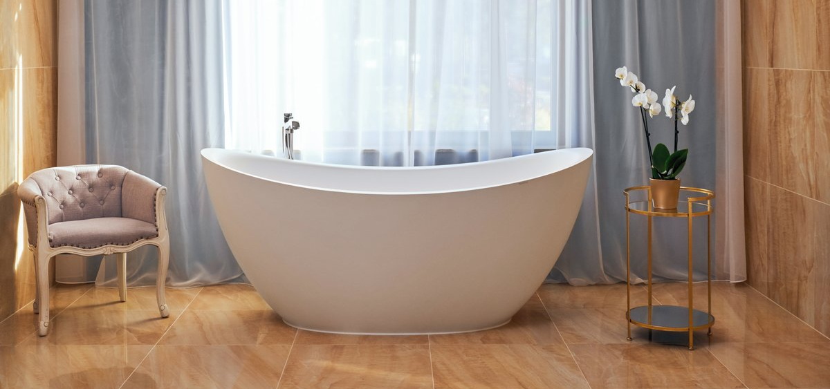 Aquatica Lillian White Freestanding Solid Surface Bathtub DSF8503 2.13